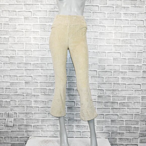 SPRWMN Los Angeles Women's Ankle Flare Corduroy Pants in Beige size Small $275 - Picture 1 of 13